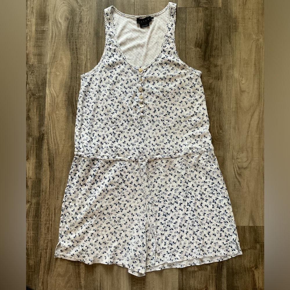 HATCH Floral Print Sleeveless Romper SZ 1 (2-4)